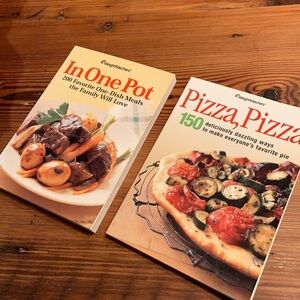 Weight Watchers Cookbooks:  Pizza, Pizza and In One Pot.